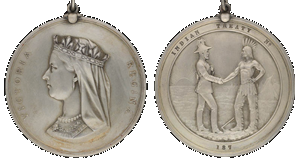 Medal awarded for Treaties 3 to 7